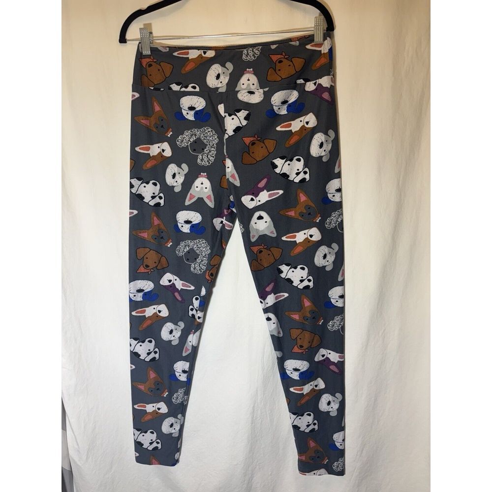 LuLaRoe One Size Leggings Dog‎ Puppy Bulldog Dalmatian Husky Poodle C4